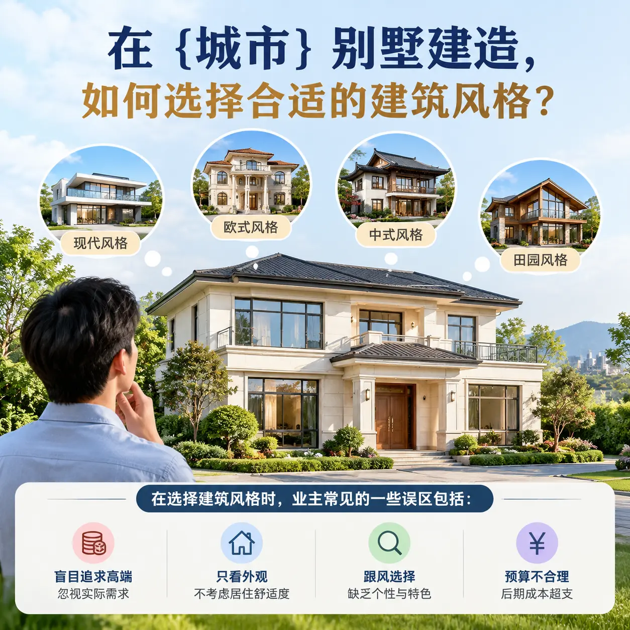 在 安顺 别墅建造，如何选择合适的建筑风格？